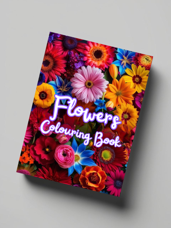 Flowers colouring book