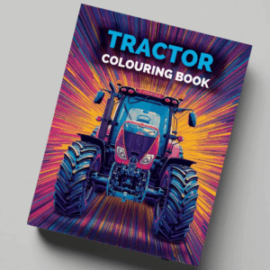 Tractor colouring book